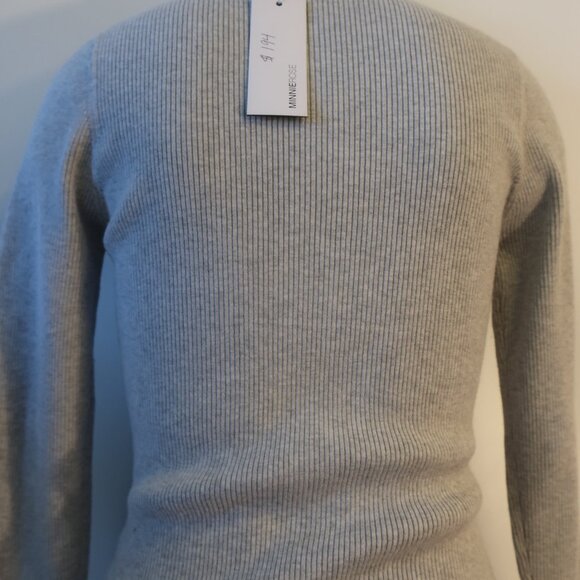 NWT Womens Minnie Rose Gray Ribbed Sweater Sz L - Picture 6 of 7